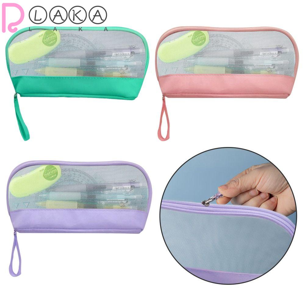 LAKAMIER Túi Đựng Bút Trong Suốt Thiết Kế Đơn Giản Sáng Tạo