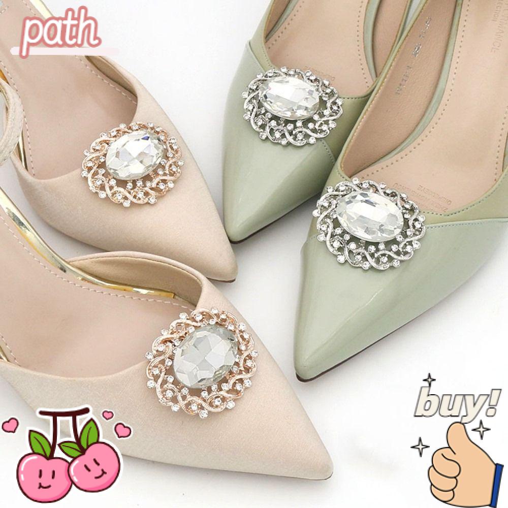 PATH 1 Kẹp Giày Có Đính Đá Dùng Trang Trí Tiệc Cưới