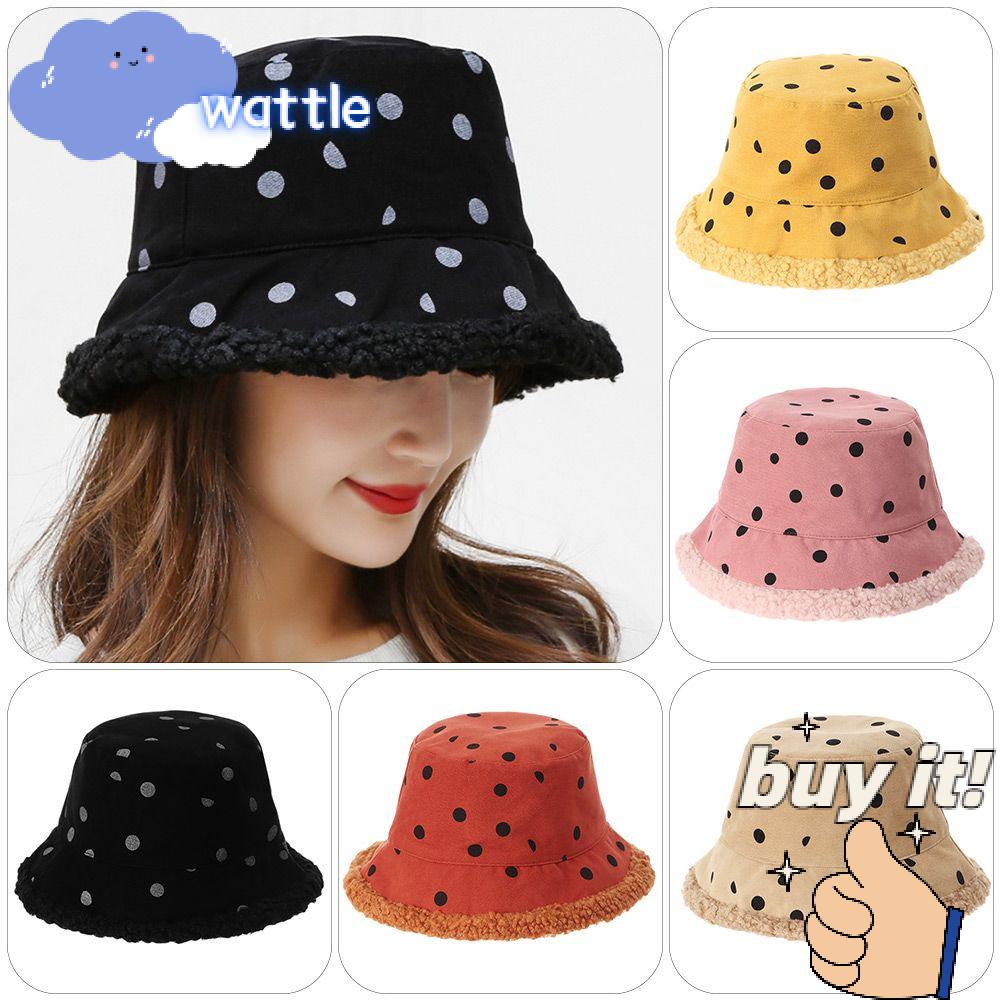 WATTLE Mũ Bucket Hai Mặt Ấm Áp Thời Trang Mùa Đông