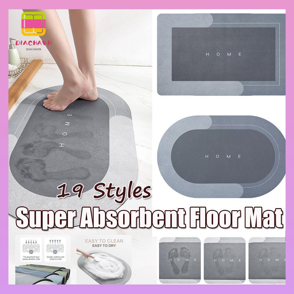DIACHAVN Thảm Lót Sàn Mềm Mại Siêu Thấm Hút Chống Trượt Dành Cho Nhà Bếp / Phòng Tắm