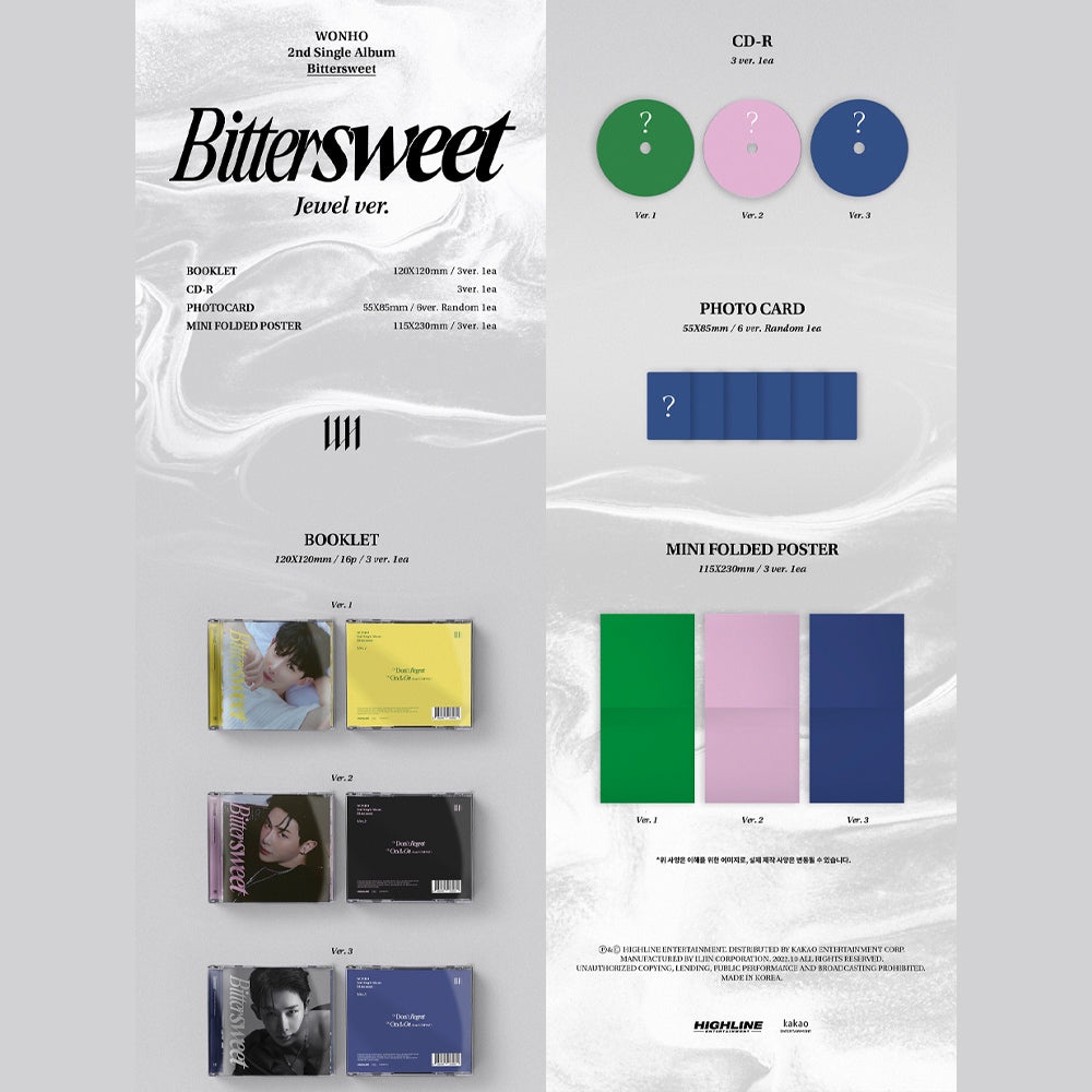 WONHO - 2ND SINGLE ALBUM  JEWEL VERSION