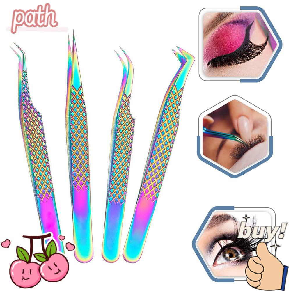 PATH Nhíp Gắp Lông Mi Thẳng 45 / 90 Độ Bằng Thép Không Gỉ