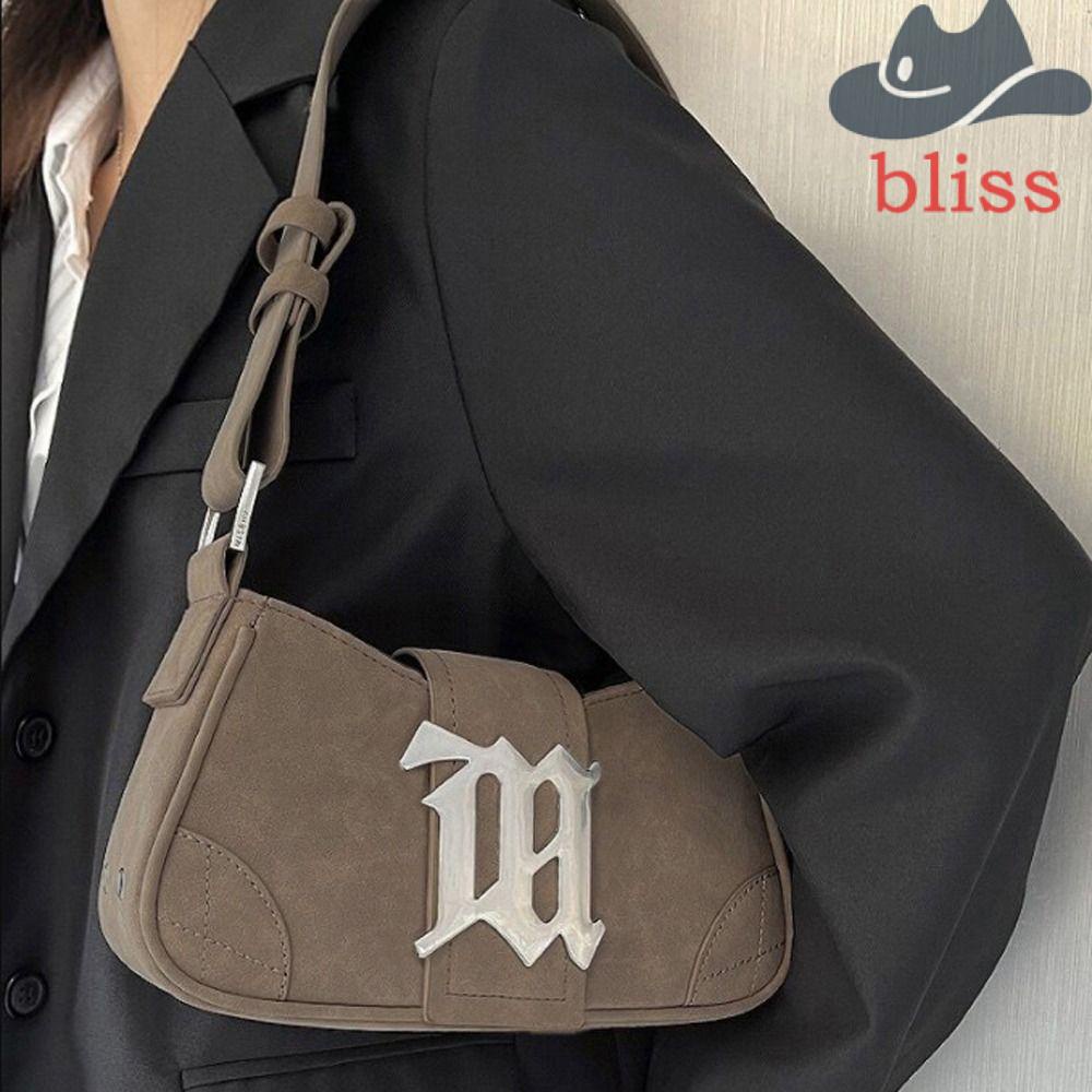 Túi Đeo Vai / Kẹp Nách Bằng Da Sức Chứa Lớn Hình Bán Nguyệt Phong Cách Y2k Thời Trang Cho Nữ