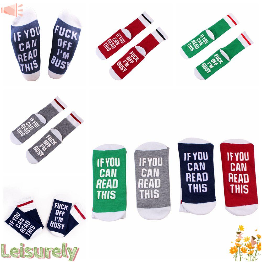 LEILY Tất VảI MềM In Chữ