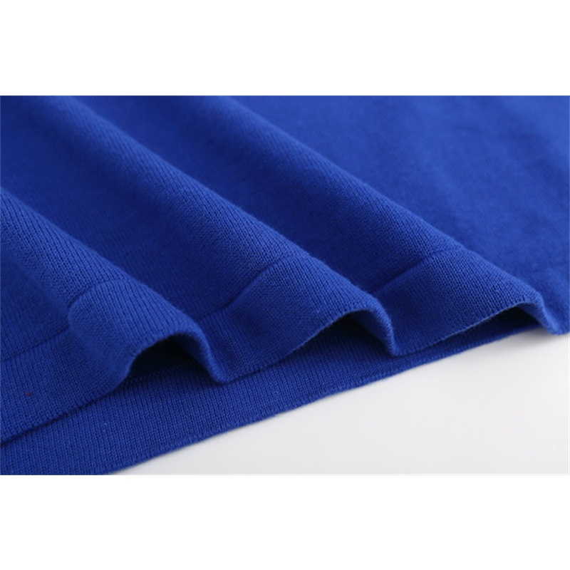 A &amp; m &amp; i &amp; - Áo Dệt Kim Thêu jacquard Tay Ngắn Oversize Thời Trang Cho Cả Nam Và Nữ