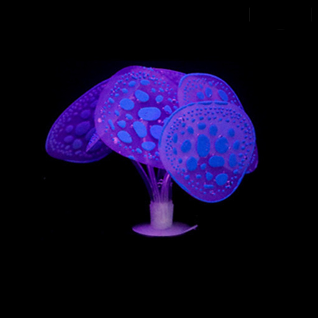 [COD]♞San Hô Silicone Màu Dạ Quang Dùng Trang Trí Bể Cá
