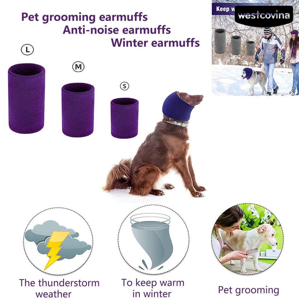 [COD]♞Vỏ Bọc Che Tai Giữ Ấm Chống Ồn Đa Năng Cho Thú Cưng