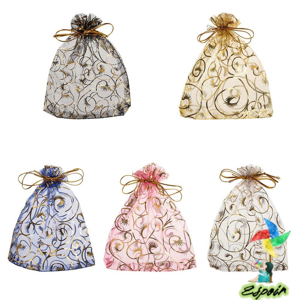 ESPO 50 Túi Lưới Đựng Quà Trang Trí Tiệc Cưới