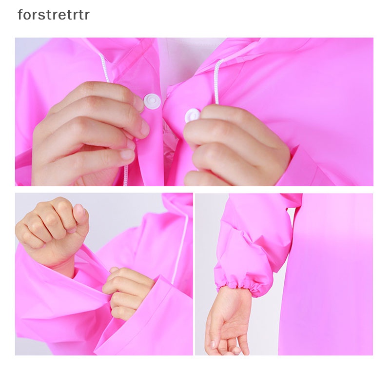 Forstretrtr Áo Mưa Họa Tiết Hoạt Hình Dễ Thương Cho Bé Chơi Lễ Hội Songkran