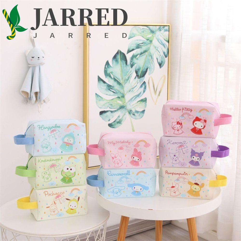 JARRED Túi Đựng Mỹ Phẩm Đa Năng Cỡ Lớn Chống Thấm Nước Thiết Kế Hình Shinchan My Melody Ốp