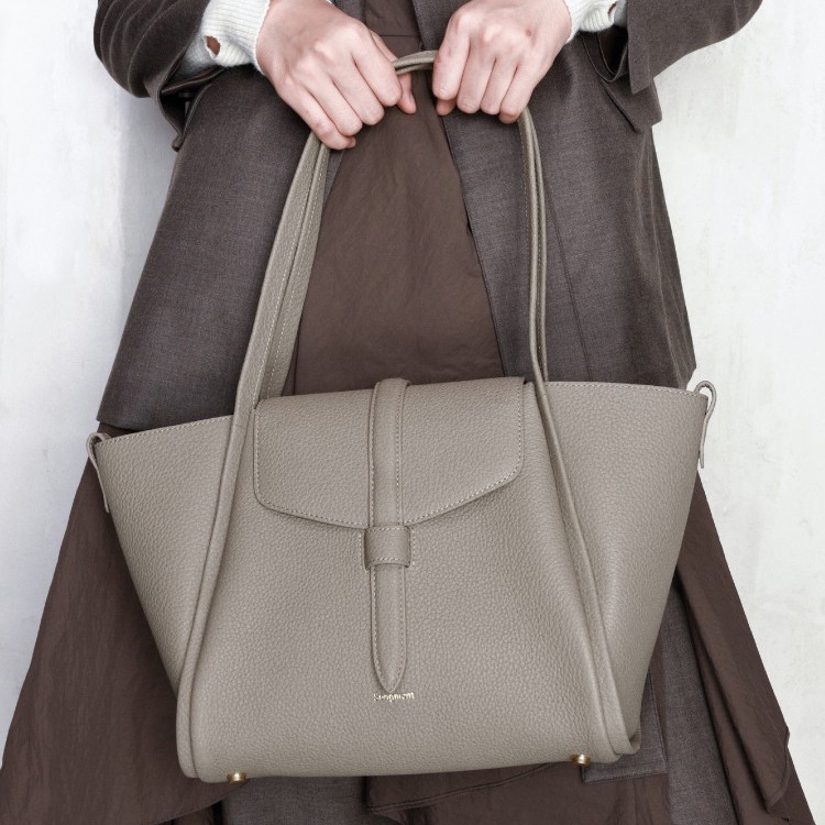 Songmont Túi Xách Da Bò Cỡ Lớn Thiết Kế Đơn Giản Thời Trang Cho Nữ