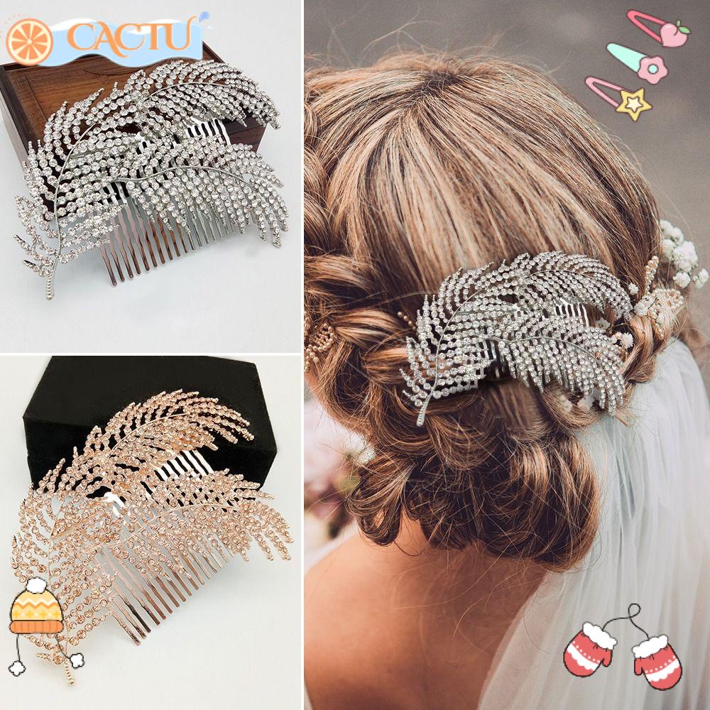 CACTU Lược Cài Tóc Hình Chiếc Lá Thời Trang