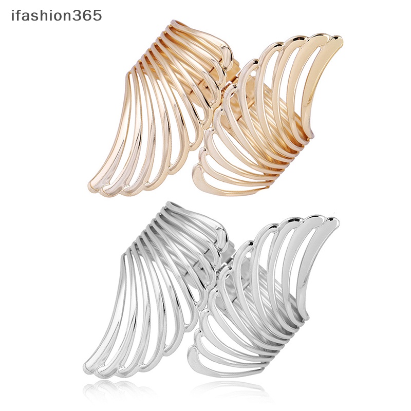 Dây Kẹp Rèm Cửa Bằng Kim Loại Họa Tiết Đôi Cánh Màu Vàng Thời Trang ifashion365