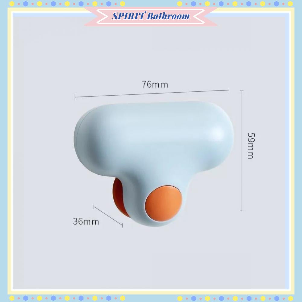 SPIRIT Bathroom Cây chổi lau gương TPR Bàn chải kính thiết kế công thái học nhỏ có móc hút cho phòng tắm