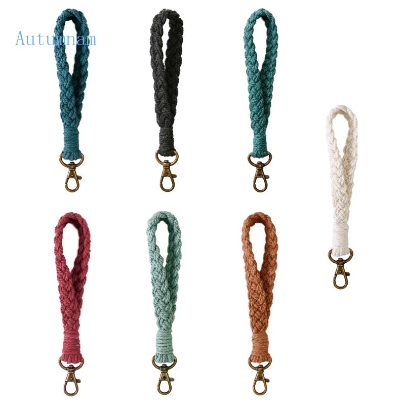 Vòng Đeo Tay Dây Cotton Có Móc Khóa Dành Cho Nữ