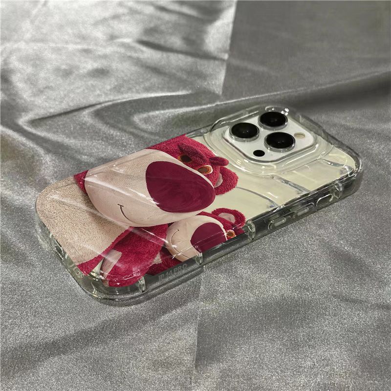 Ốp Điện Thoại Mềm Trong Suốt In Hình Gấu KDN6 1312 Cho iPhone14promax 8 / 117 xrsins