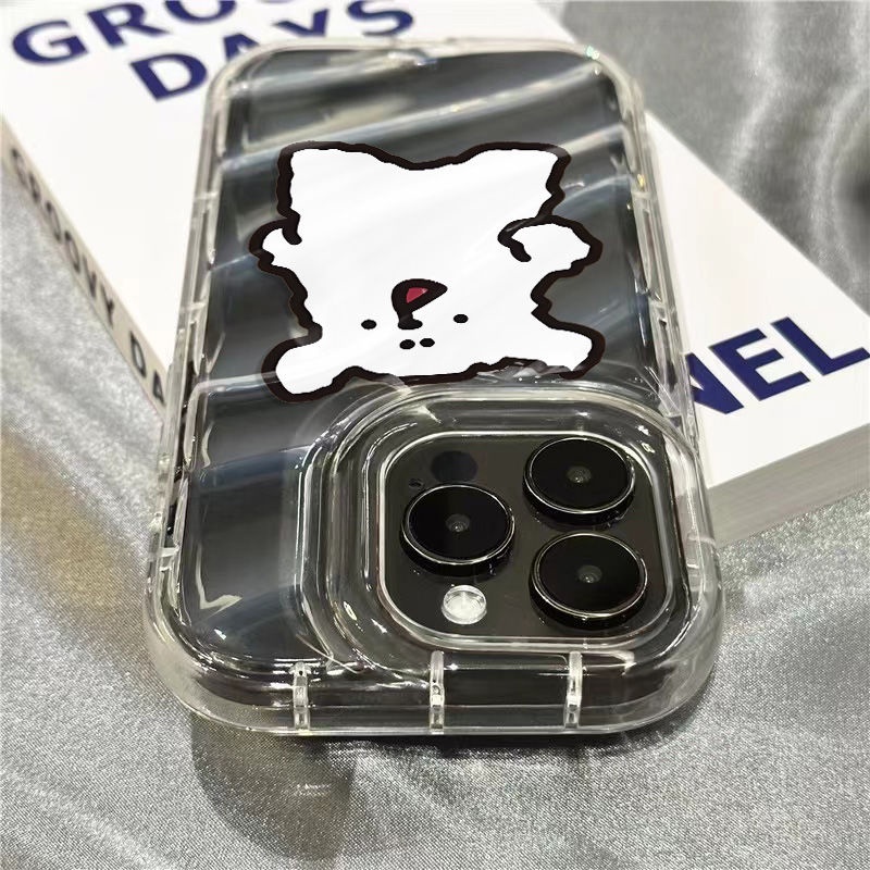 Ốp Điện Thoại Mềm Trong Suốt Họa Tiết Chú Cún Dễ Thương Cho Iphone 14Promax 1312 / 11 7 / 8plus xr / sins 1