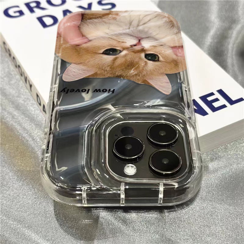 Ốp Điện Thoại Mềm Trong Suốt In Hình Mèo Dễ Thương 1312 / Pinch Cho Iphone14Promax8 / 117 / 1312 / Pinch