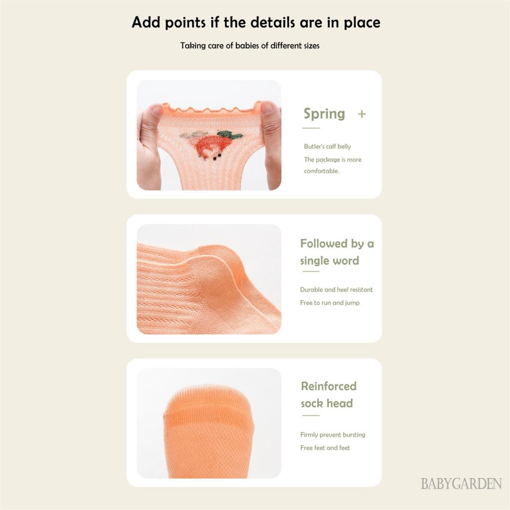 Vớ Dài Qua Gối Chống Trượt Thoáng Khí In Họa Tiết Hoạt Hình Dễ Thương Cho Bé 0-2 Tuổi