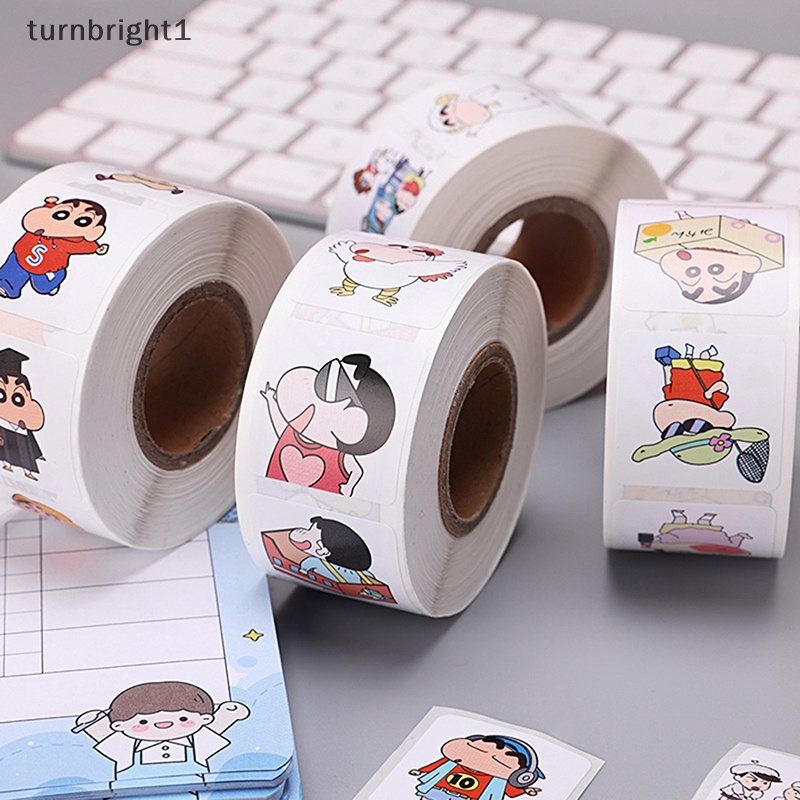 1  500 Nhãn Dán Khen Thưởng Hình Cậu Bé Bút Chì Shin-chan Dễ Thương