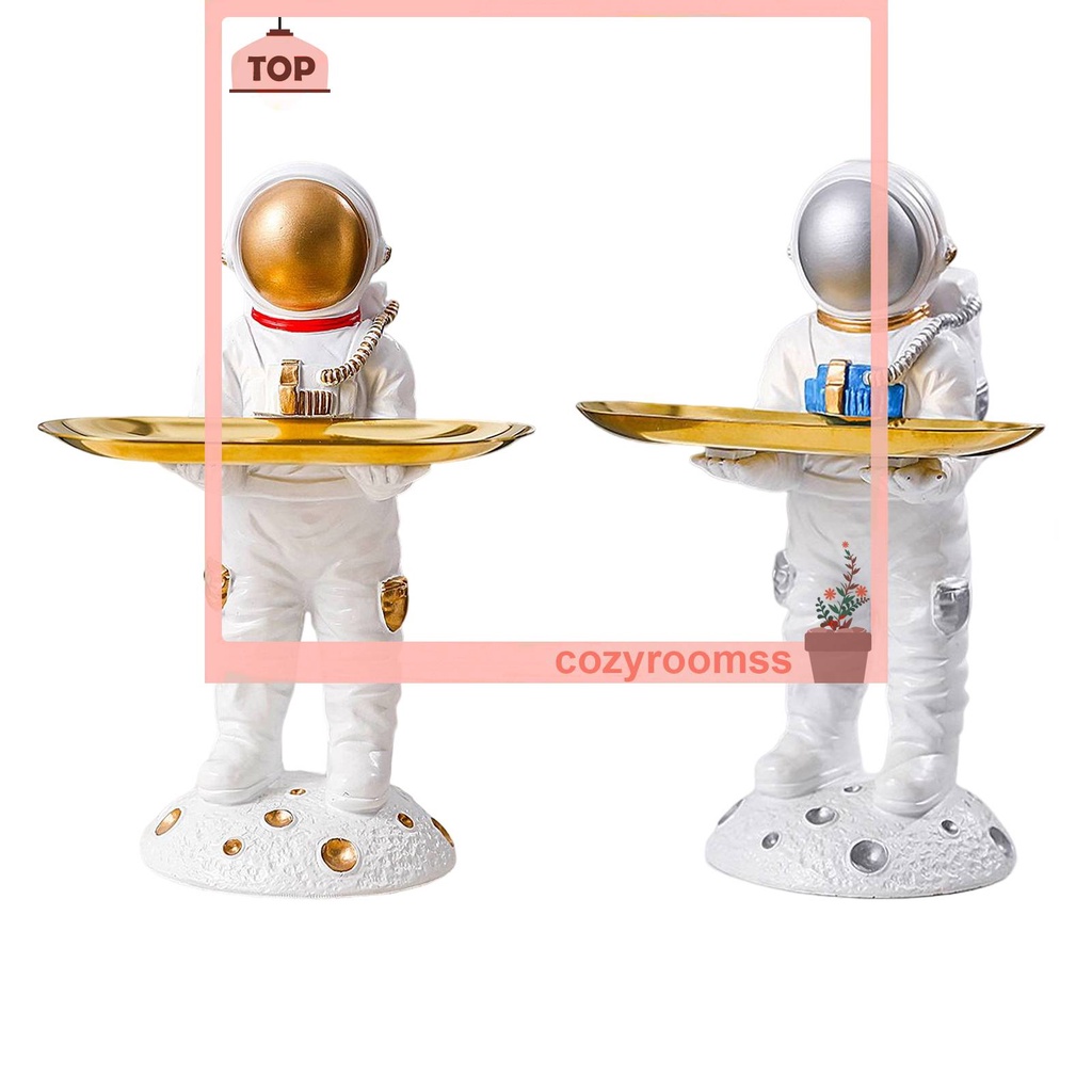 Khay Đựng Chìa Khóa Bằng Nhựa Resin Hình Phi Hành Gia Trang Trí Nhà Cửa