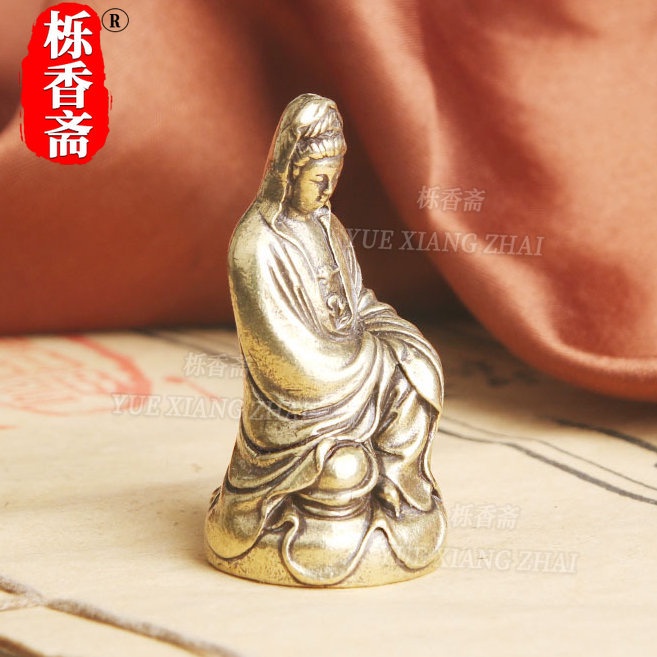 Guanyin master Tượng Phật Bằng Đồng Thau Để Bàn Trang Trí