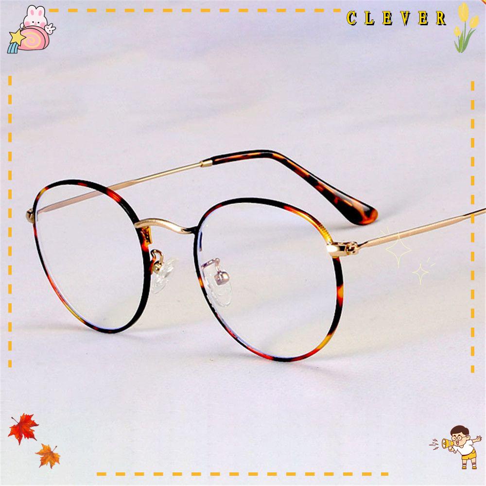 CLEVER Mắt Kính Gọng Tròn Chống Ánh Sáng Xanh Phong Cách Vintage