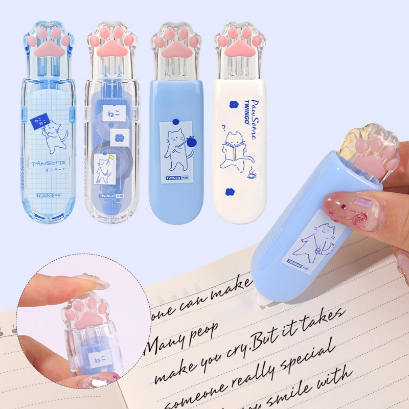 Bút Xóa Dạng Nhấn Hình Chân Mèo Dễ Thương 5mm * 6m