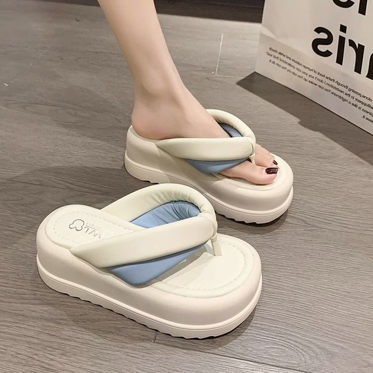 FEIJIANU Dép xỏ ngón dép kiểu nữ đi chơi dép bánh mì Thoải Mái Xinh Xắn 28Z23071421