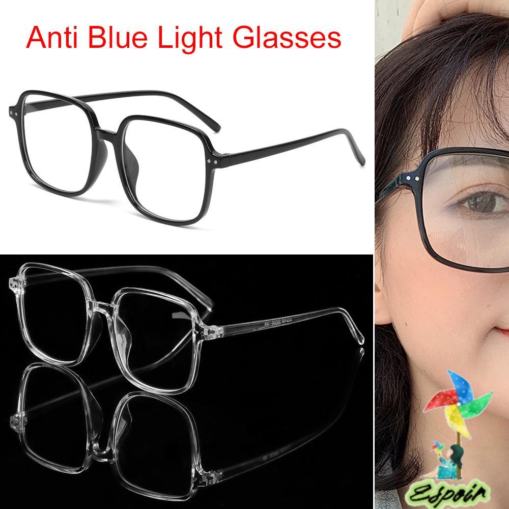 ESPO Mắt Kính Gọng Vuông Trong Suốt Độ Nét Cao Giảm Mệt Mỏi