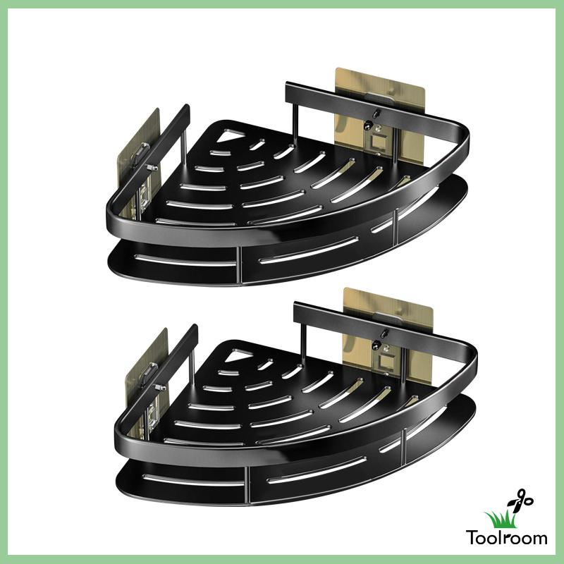 Giá Đỡ Đựng Đồ Dùng Gắn Góc Tường Không Cần Khoan Tiện Dụng Cho Nhà Tắm / Khách Sạn