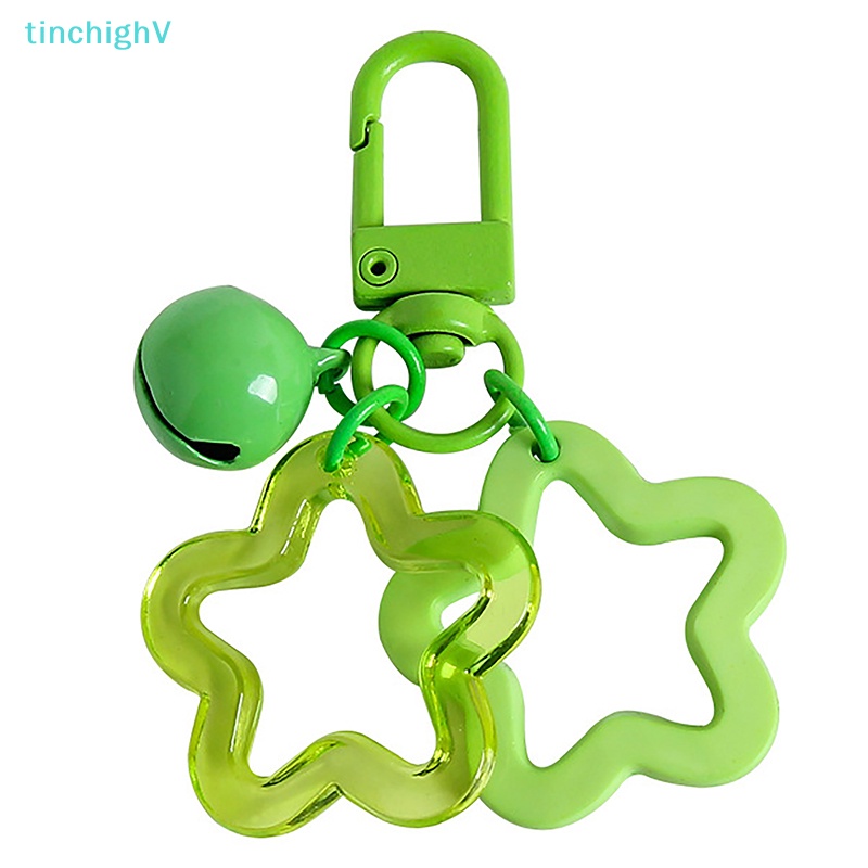 [TinchighV] Móc Khóa Acrylic Hình Chuông Ngôi Sao Năm Cánh Phụ Kiện Tai Nghe Quyến Rũ Sáng Tạo Làm Quà Tình Bạn Cho Bạn Nữ [