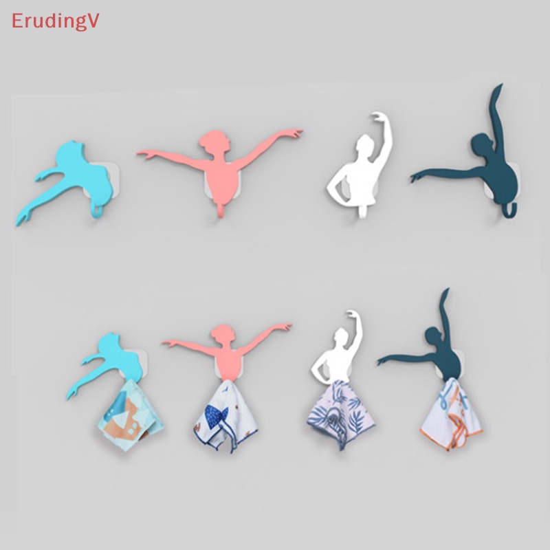[ErudingV] Móc Treo Khăn Tắm / Khăn Múa Ba Lê Chống Trượt Không Cần Khoan Tường Nghệ Thuật [Mới]
