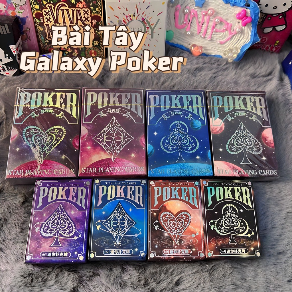 Bộ Bài Tây Galaxy Poker Cao Cấp | Thẻ Bài Sưu Tầm Đáng Yêu