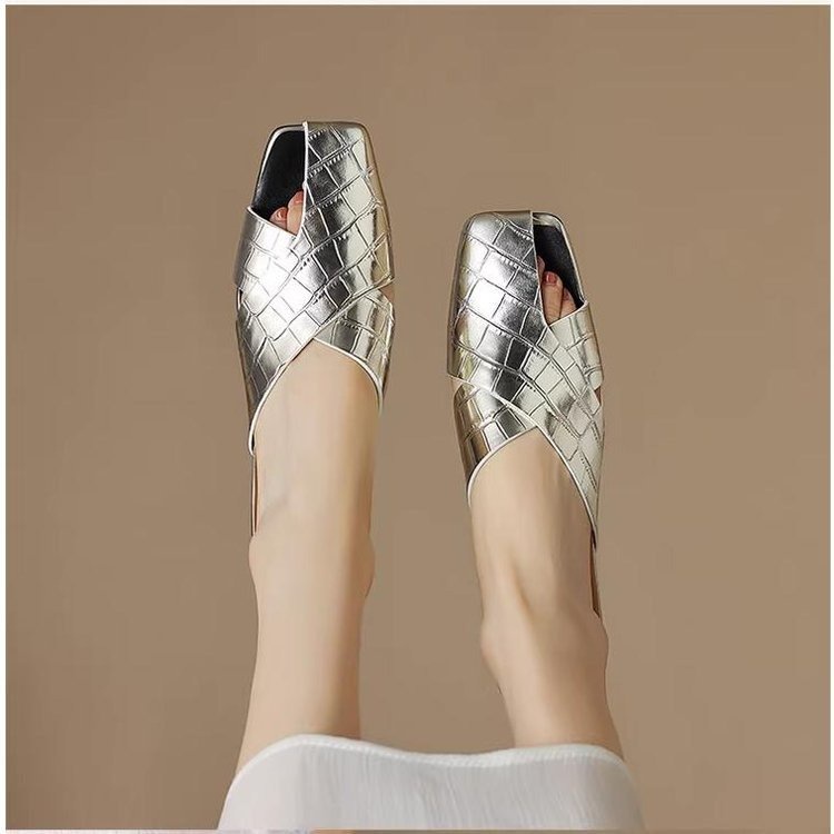 Giày Sandal Đế Bằng Thời Trang Dành Cho Nữ