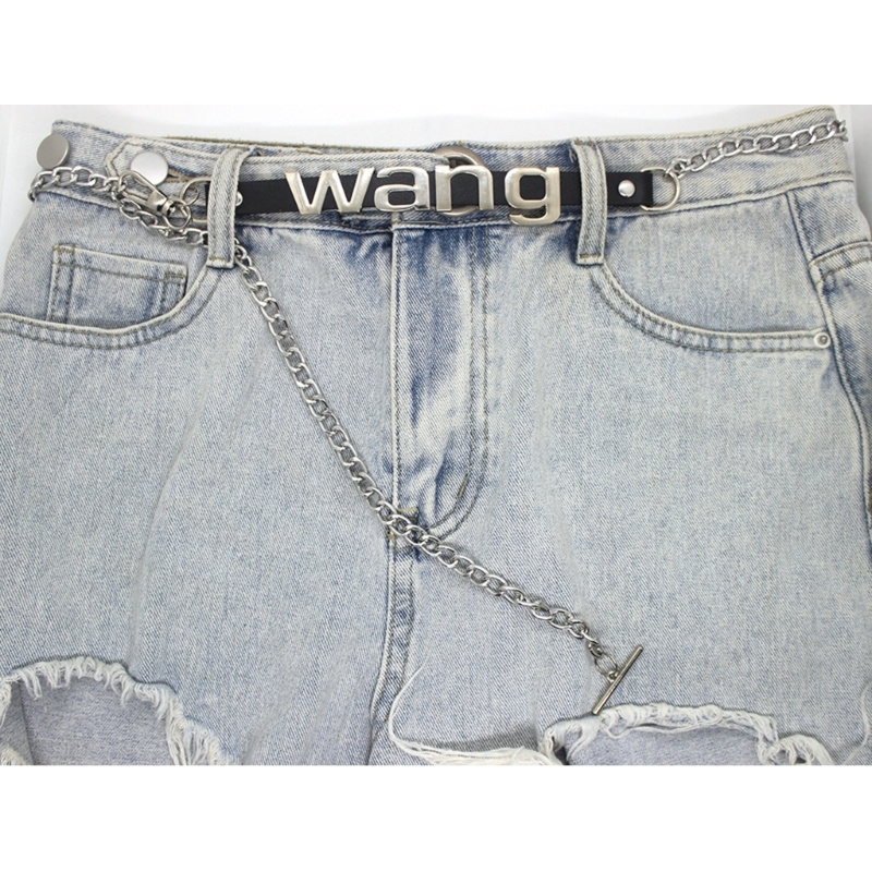 Đai thắt lưng nữ btf thắt lưng phong cách y2k phù hợp với đai thắt lưng chữ wang cho quần jean