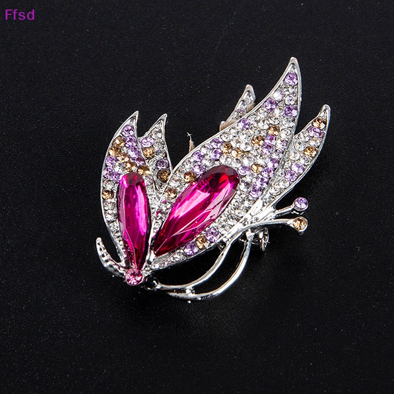 {Ffsd} Ghim Cài Áo Bằng Hợp Kim Đính Pha Lê Thanh Lịch Thời Trang Hàn Quốc Làm Quà Tặng Cho Nữ *
