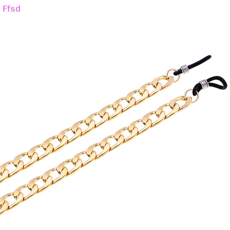 Dây Xích Đeo Mắt Kính Màu Vàng Phong Cách Hip Hop