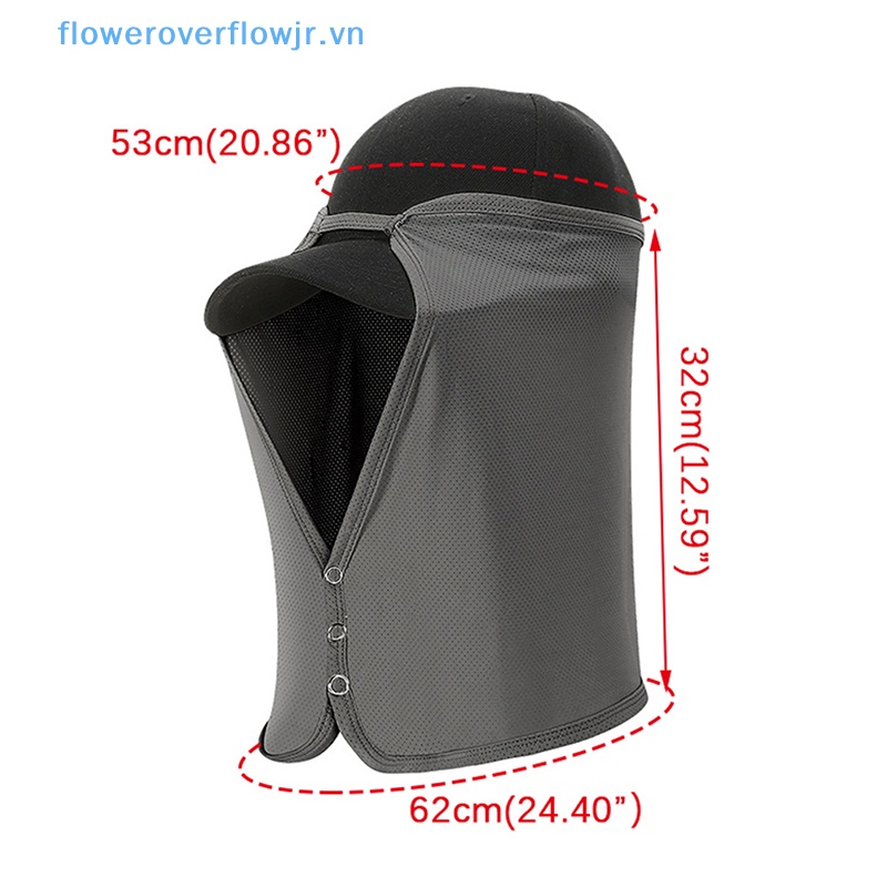Nón Chống Nắng UV Nhanh Khô Kèm Khẩu Trang Bảo Vệ Mặt Và Cổ Tiện Dụng Cho Hoạt Động Thể Thao Ngoài Trời