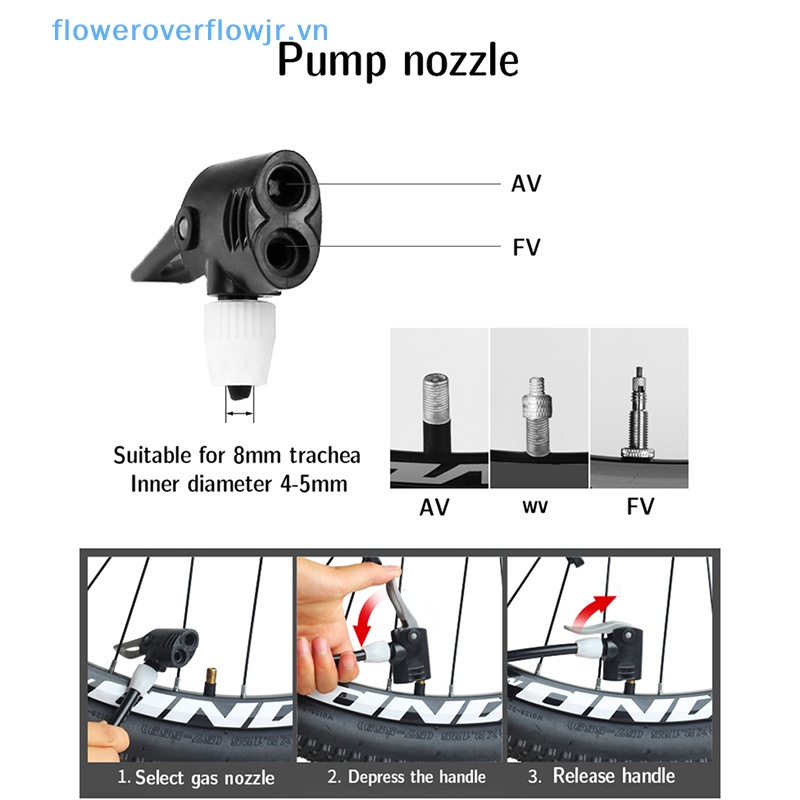 Đầu Nối Van Bơm Hơi Xe Đạp Thiết Kế Hai Đầu Tiện Dụng