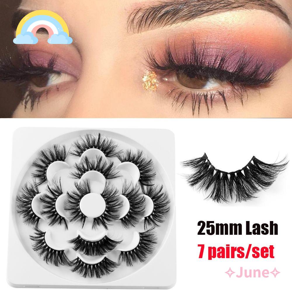 JUNE Set 7 Cặp Lông Mi Giả Sành Điệu Tự Nhiên SKONHED