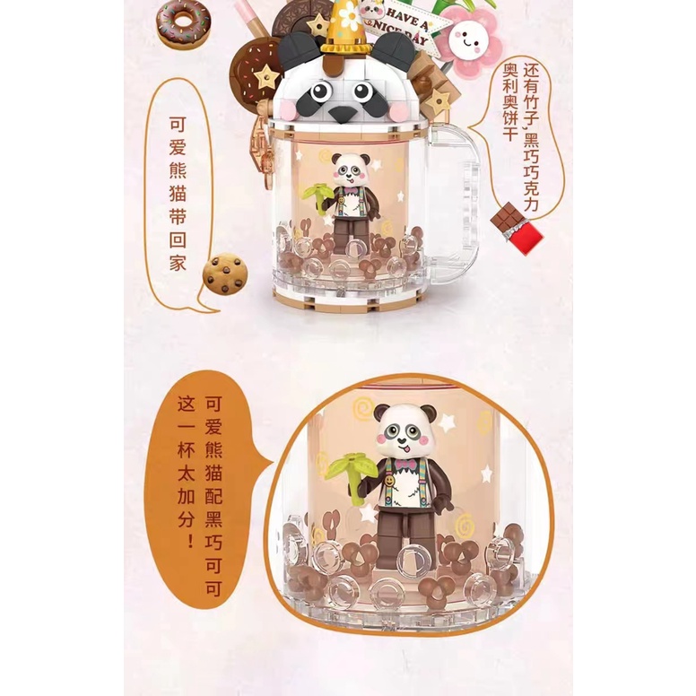 Loz Bộ Đồ Chơi Lắp Ráp Mô Hình Ly Kem Lấp Lánh Cho Bé