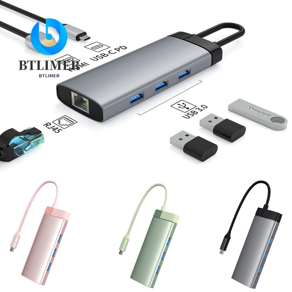 BTLIMER Bộ Chia Cổng Sạc USB 3.0 Sang Cổng USB 3.0 Loại C 6 Trong 1