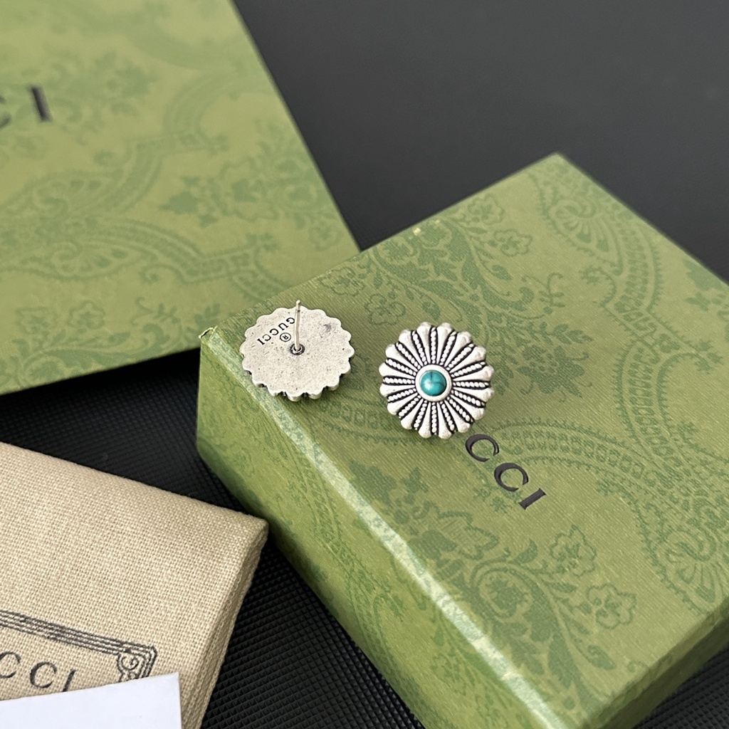 Bông Tai Gucci Bằng Thép Titan In Chữ Thời Trang Sang Trọng Cho Nữ