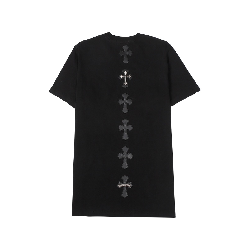 Chr-come88he-ars Áo Thun Tay Ngắn Màu Đen / Bạc Phong Cách Đường Phố Thời Trang Chất Lượng Cao Nyr65