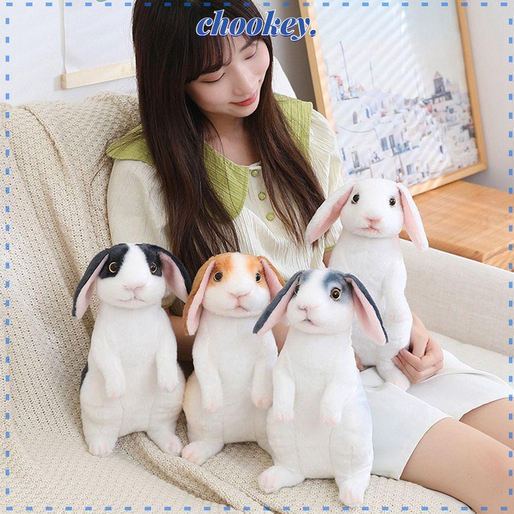 CHOOKEY Thỏ Nhồi Bông Mềm Mại Phong Cách Trung Hoa Xinh Xắn