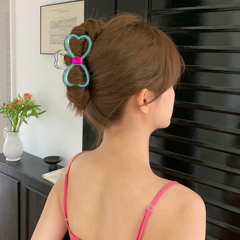 Kẹp Tóc Hình Bướm Ba Chiều Bằng Kim Loại Phong Cách Hàn Quốc Tinh Tế