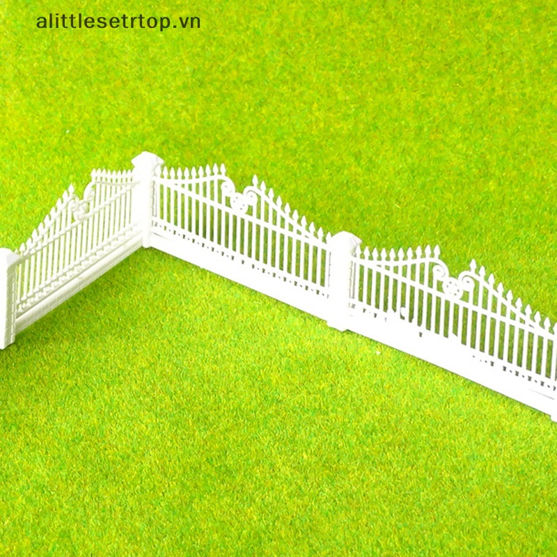 Alittlesetrtop 1/100 quy mô 1m hàng rào tấm cát thu nhỏ sân hàng rào mô hình lan can trang trí.
