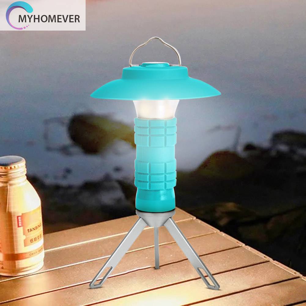 Đèn Cắm Trại 2200mAh Chống Thấm Nước 200LM Kèm Đế Chụp Đèn