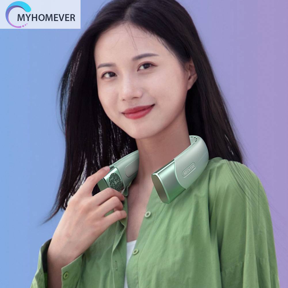 Quạt Đeo Cổ 3000mAh Rảnh Tay Dùng Trong Nhà Và Ngoài Trời